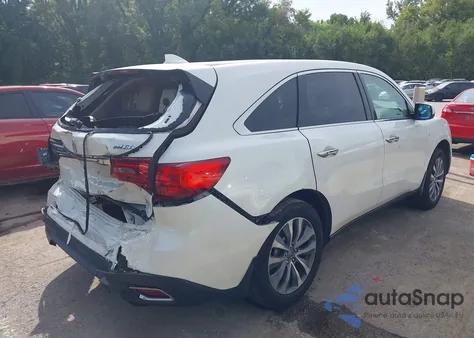 2014 Acura Mdx Technology Package from USA, damaged, VIN 5FRYD4H49EB035830